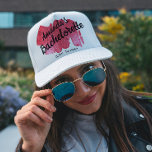 Gorra De Camionero Purpurina rosa Bachelorette Bridesmaid Script Tren<br><div class="desc">Personalice al gorra con el nombre de la novia,  el año y el nombre de la dama de honor. purpurina rosa caliente regresando a la tendencia de Y2k.</div>
