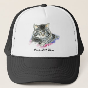 Gorra De Camionero Purr fect Mom for the Cat Lover
