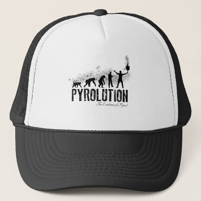 Gorra De Camionero Pyrolution - la evolución de Pyros (Anverso)