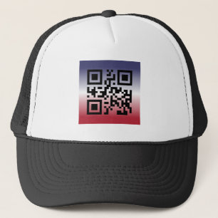 Gorra De Camionero QR Code® dice: FELIZ 4 DE JULIO