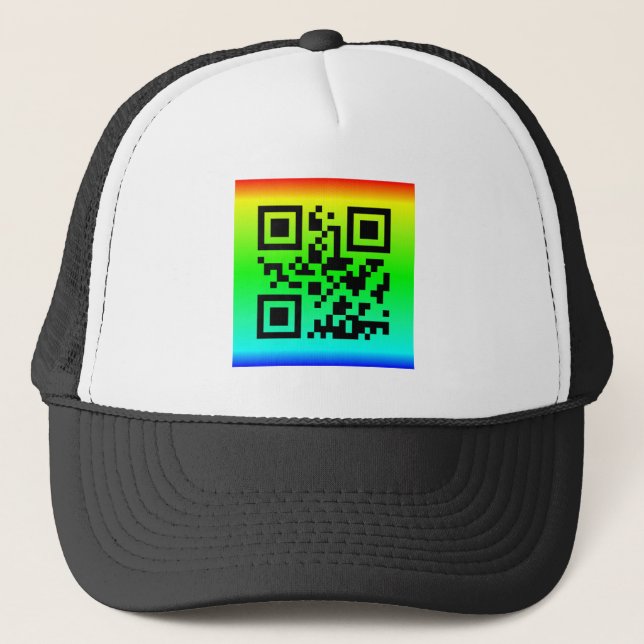 Gorra De Camionero QR Code® dice: GRACIAS POR SU AYUDA (Anverso)