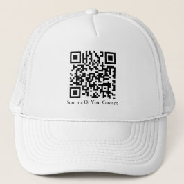 Gorra De Camionero QR personalizado - Añadir su QR y contenido