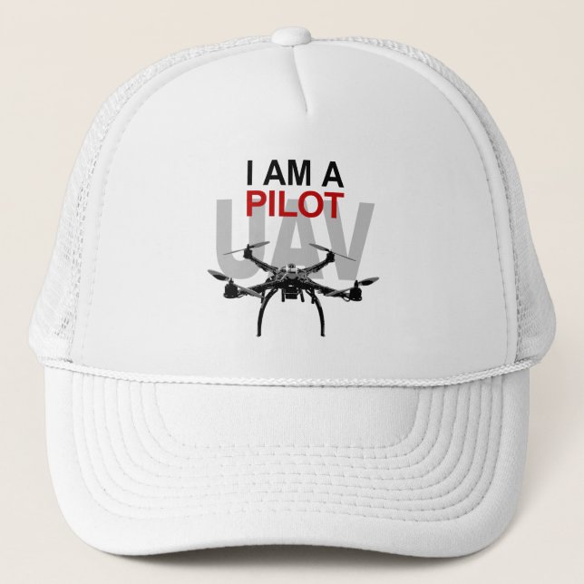 Gorra De Camionero Quadcopter Pilot UAV (Anverso)