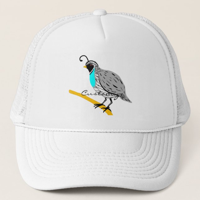 Gorra De Camionero Quail Thunder_Cove de Bobwhite Blue (Anverso)