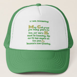 Gorra De Camionero Que Dios te conceda muchos años Bendición irlandes