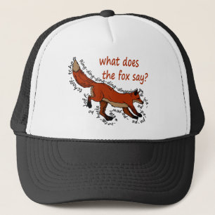 Gorra De Camionero ¿Qué hace el zorro dice?