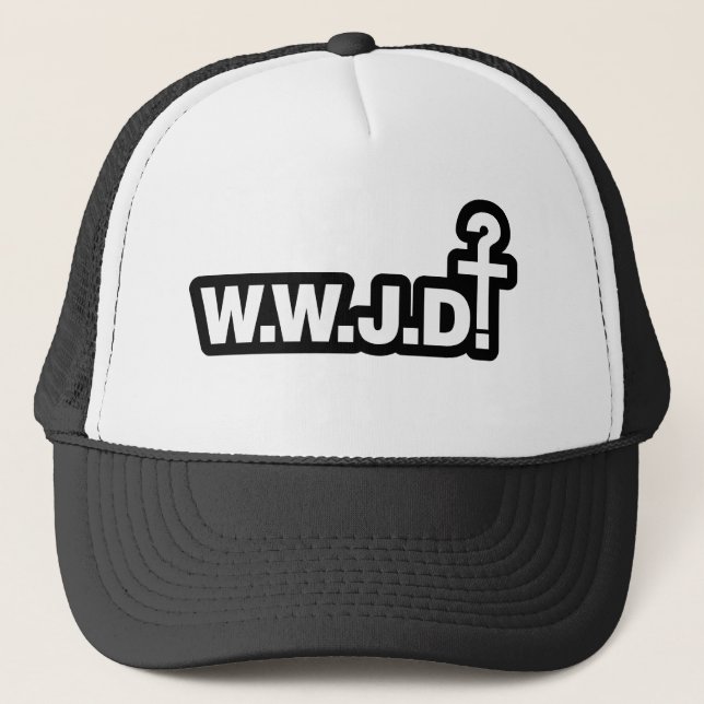 Gorra De Camionero ¿Qué Jesús haría? (Anverso)