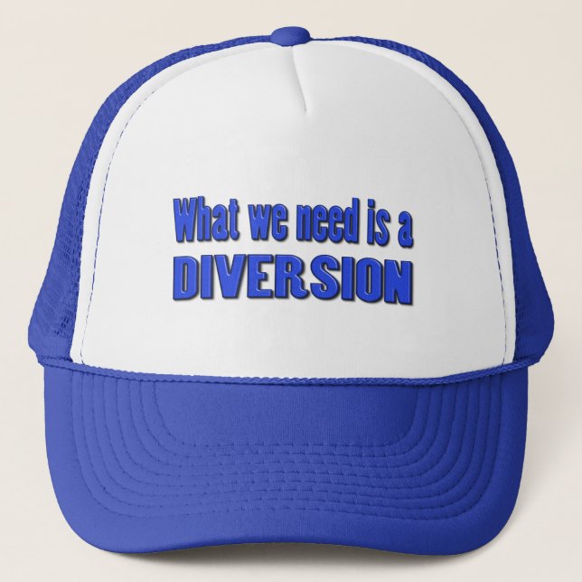 Gorra De Camionero Qué necesitamos es una diversión (Anverso)