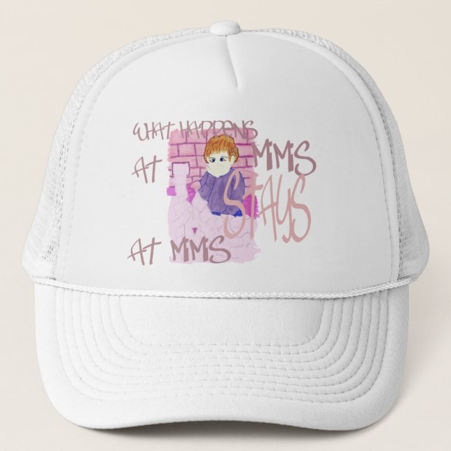 Gorra De Camionero Qué sucede en Mimis (Anverso)