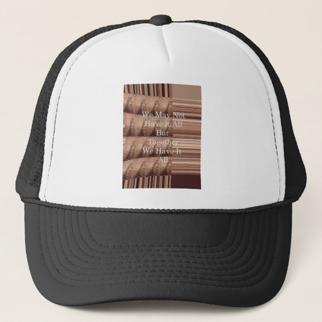 Gorra De Camionero Que todo sea la jirafa Safari Hakuna Matata tejida (Anverso)