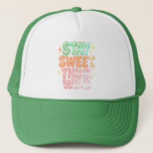 Gorra De Camionero "Quédate Dulce, Piensa Salvaje" - Desi De Positivi
