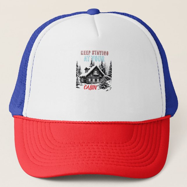 GORRA DE CAMIONERO QUÉDATE EN TU CABINA (Anverso)