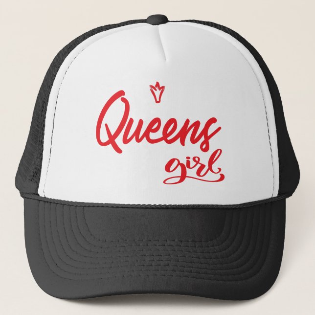 Gorra De Camionero Queens Chica Nueva York (Anverso)