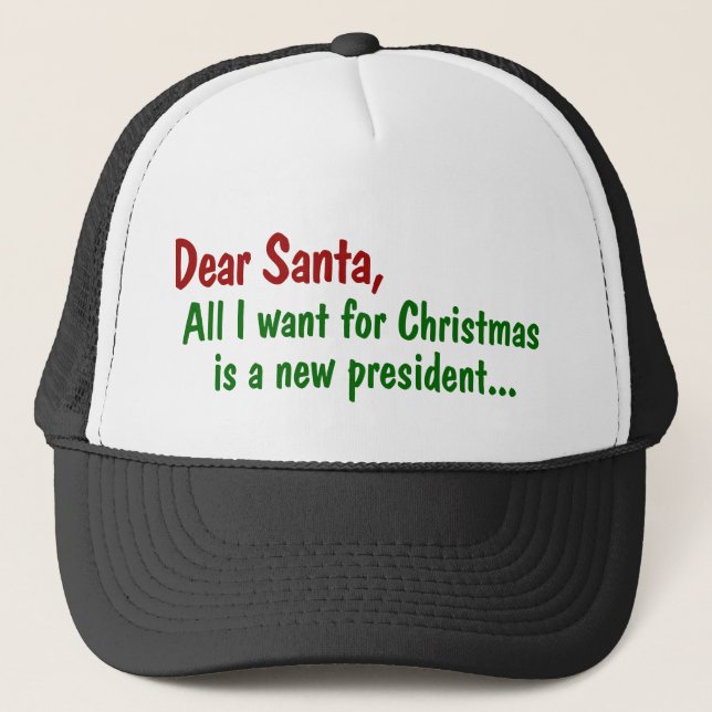 Gorra De Camionero Querido Papá Noel, todo lo que quiero para Navidad (Anverso)