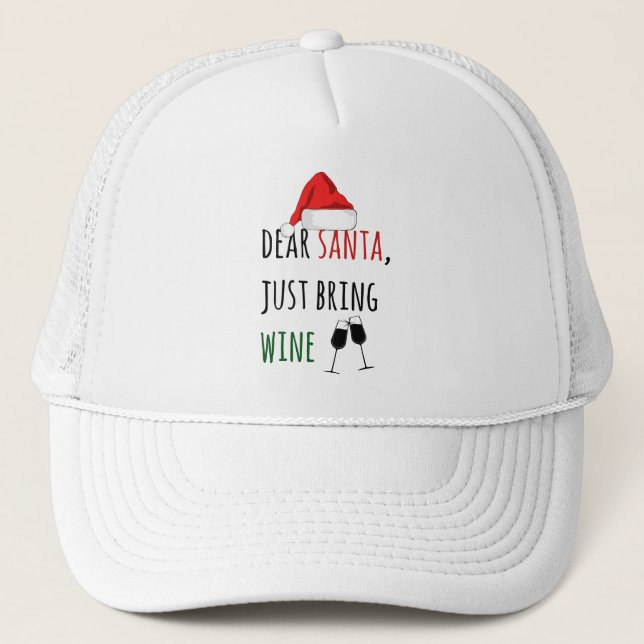 Gorra De Camionero Querido Papá Noel, trae Navidades divertidos (Anverso)