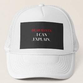 Gorra De Camionero Querido Santa Puedo Explicar Camiseta Divertida de