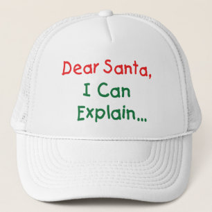 Gorra De Camionero Querido Santa, Puedo Explicar - Carta Divertida a
