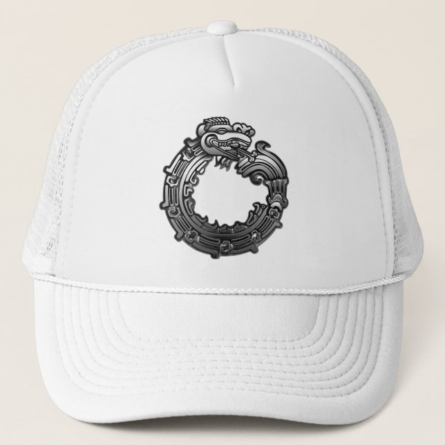 Gorra De Camionero Quetzalcoatl de plata (Anverso)