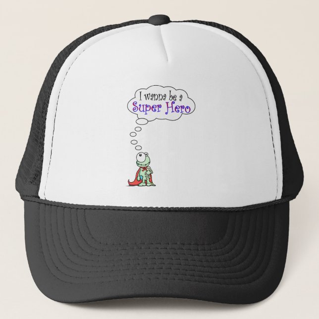 Gorra De Camionero Quiero ser super héroe (Anverso)