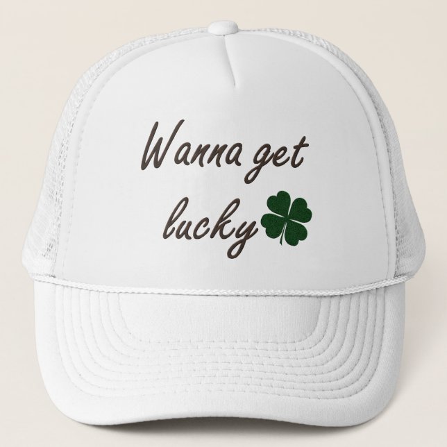 Gorra De Camionero Quiero tener suerte (Anverso)