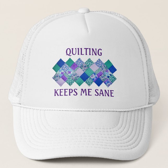 Gorra De Camionero Quilting Me Mantiene Sane (Anverso)