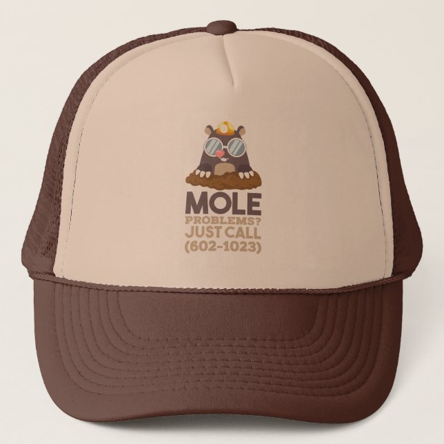 Gorra De Camionero Química - Problemas de Mol (Anverso)