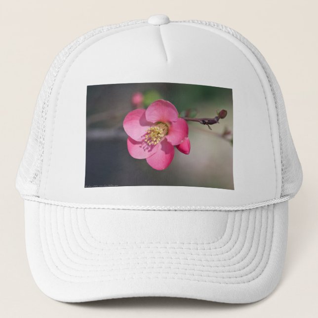 Gorra De Camionero Quince de Flores Rosa Perfecto (Anverso)