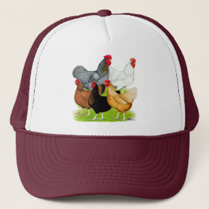 Gorra De Camionero Quinteto de pollo vinculado al sexo