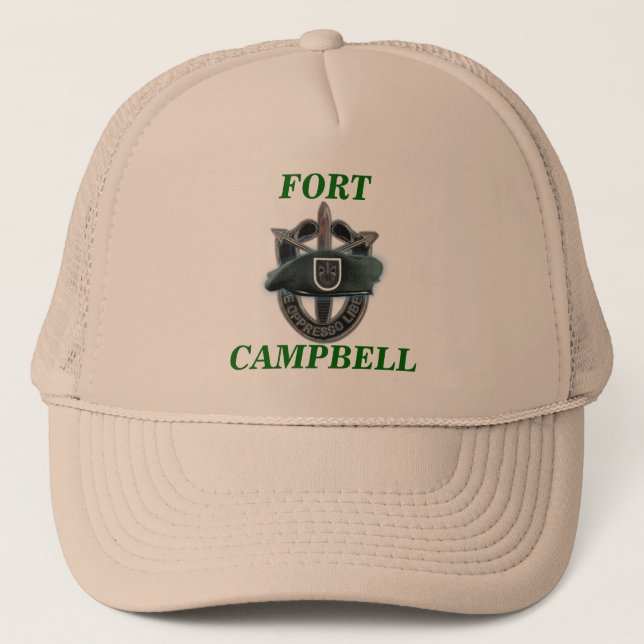 Gorra De Camionero Quinto grupo de fuerzas especiales fuerte campbell (Anverso)