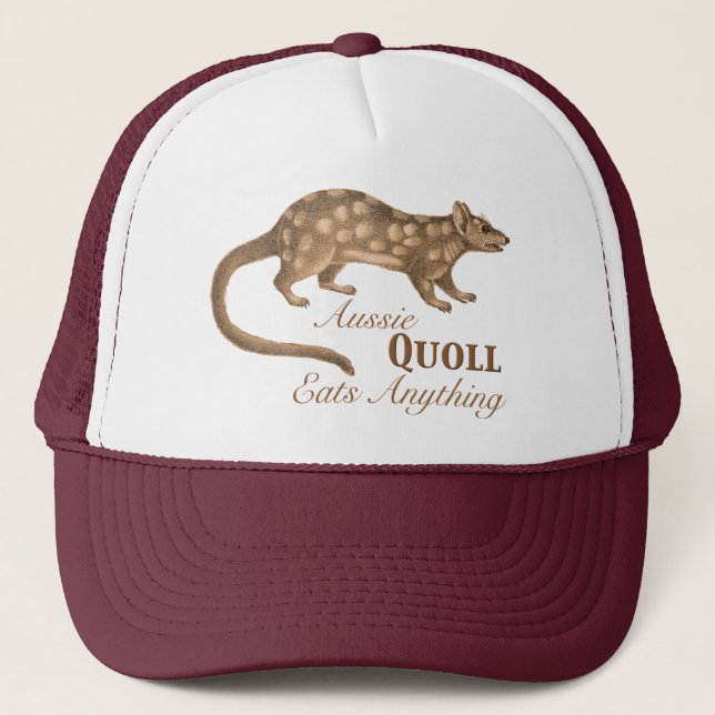 Gorra De Camionero Quoll australiano loco come cualquier cosa (Anverso)