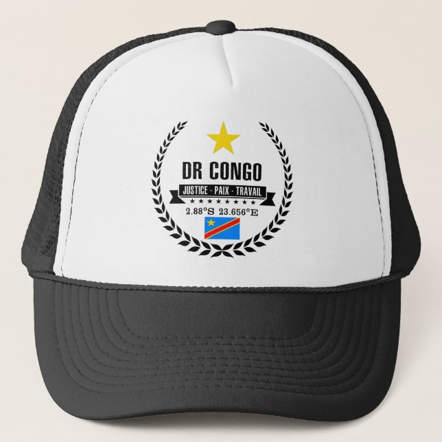 Gorra De Camionero R.D. Congo (Anverso)