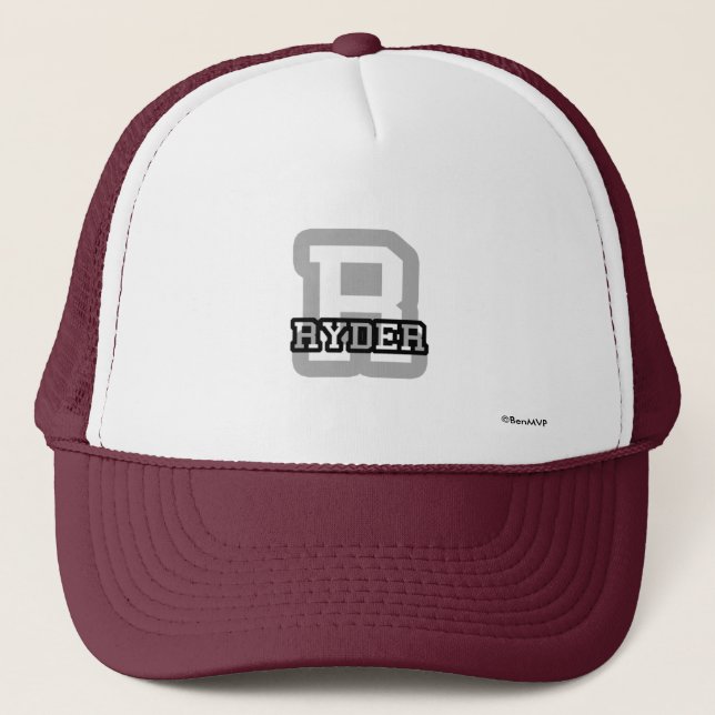 Gorra De Camionero R está para Ryder (Anverso)