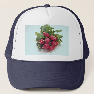 Gorra De Camionero Rábanos sanos junto con las hojas