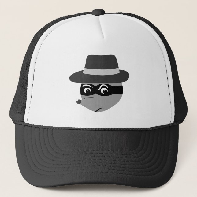 Gorra De Camionero Raccoon Mobster (Anverso)