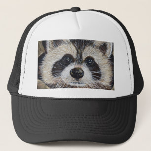Gorra De Camionero Raccoon Painting