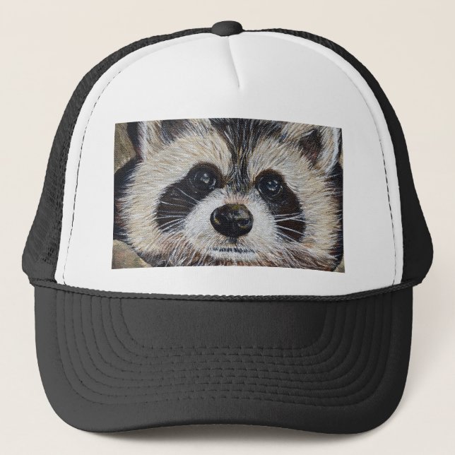 Gorra De Camionero Raccoon Painting (Anverso)