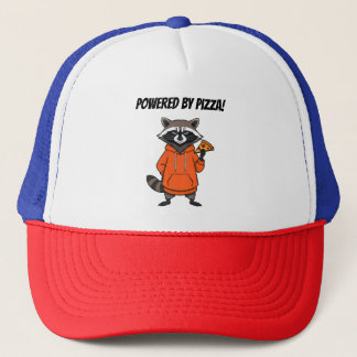 Gorra De Camionero Raccoon Pizza Cap – Cute Cartoon Pizza Kids Hat