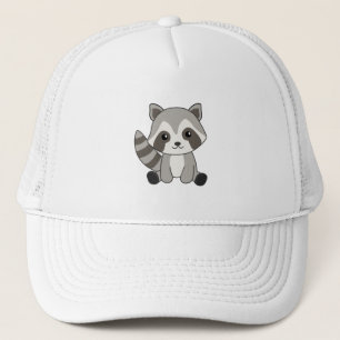 Gorra De Camionero Raccoon Sweet Animals Para Niños Raccoons Funny