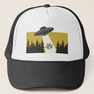 Gorra De Camionero Raccoon UFO