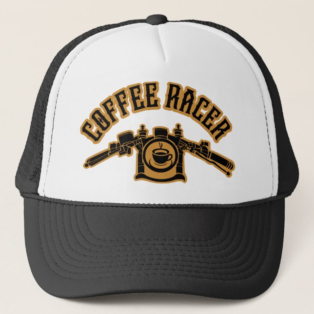 GORRA DE CAMIONERO RACER DE CAFÉ (Anverso)