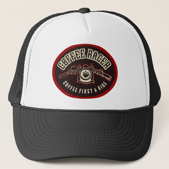 GORRA DE CAMIONERO RACER DE CAFÉ 2 (Anverso)