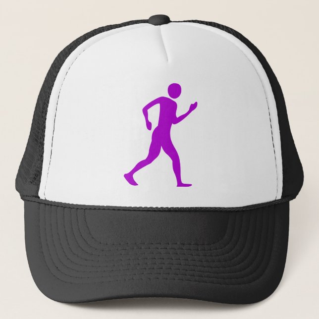 Gorra De Camionero Racewalking - Púrpura (Anverso)