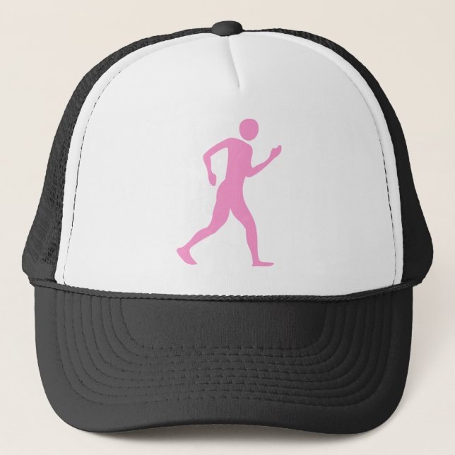 Gorra De Camionero Racewalking - Rosa (Anverso)