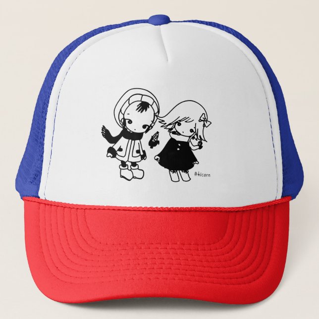 Gorra De Camionero Radio de música Kikuo / Hoshi-kun Tsuki-chan Cap (Anverso)