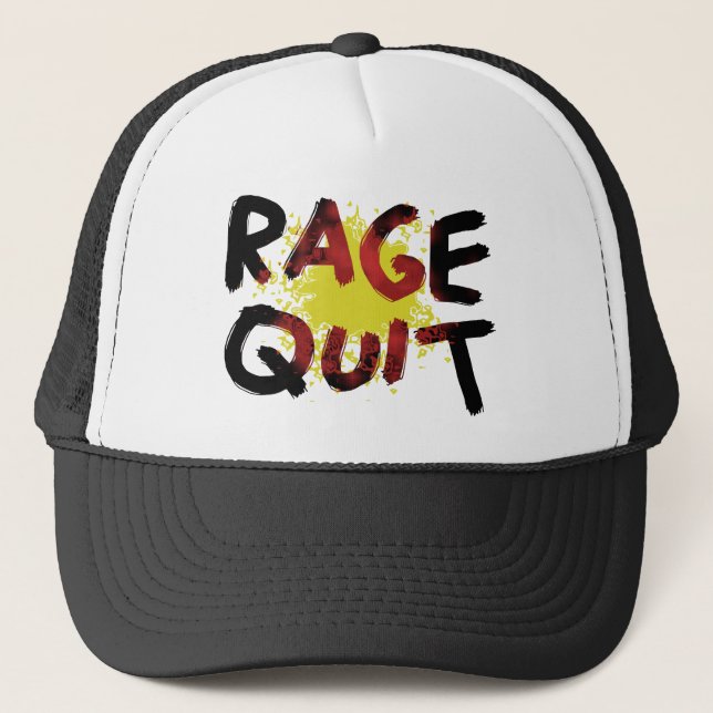 Gorra De Camionero Rage Quit (Anverso)