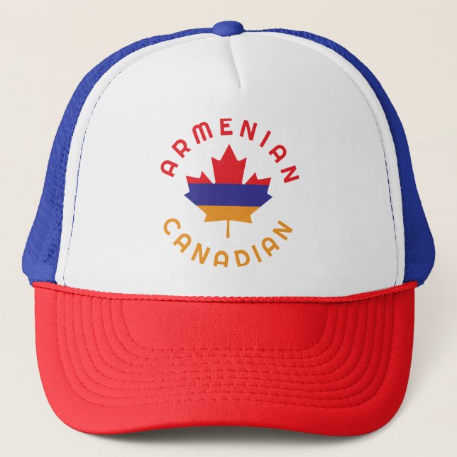 Gorra De Camionero Raíces armenias canadienses (Anverso)