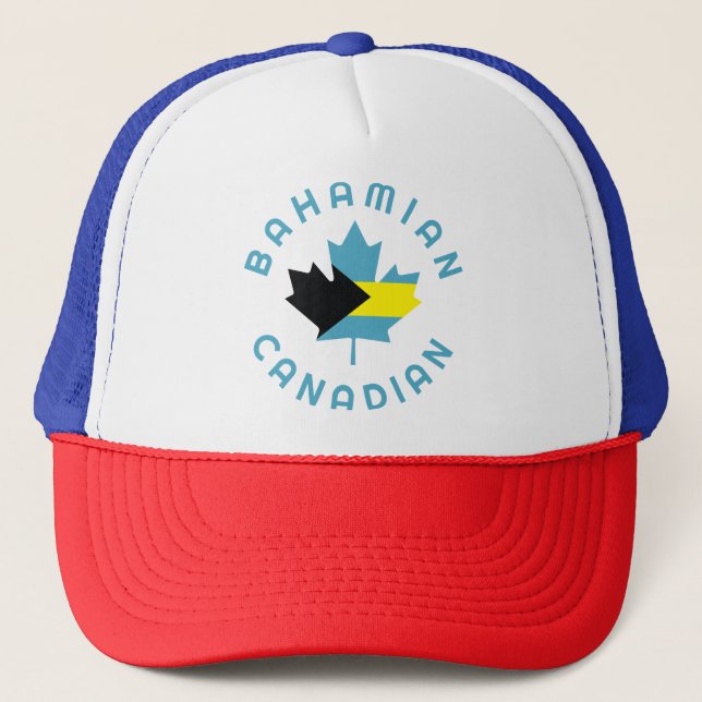 Gorra De Camionero Raíces bahameñas canadienses (Anverso)