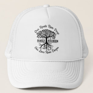 Gorra De Camionero Raíces del corazón del árbol familiar de la Reunió