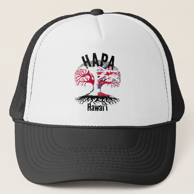 GORRA DE CAMIONERO RAÍCES HAWAII DE HAPA JAPÓN (Anverso)