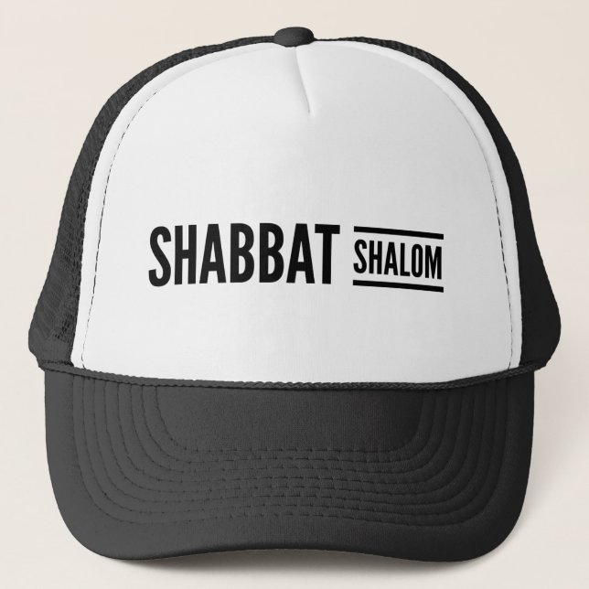 Gorra De Camionero Raíces hebreas de Shabbat Shalom  (Anverso)